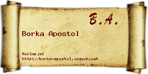Borka Apostol névjegykártya